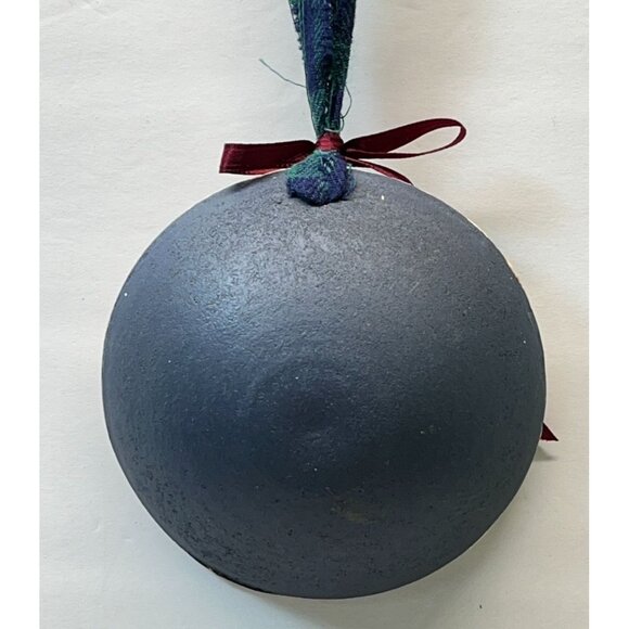 Rustic Welcome Christmas Tree Ornament Snowman Face Folk Art Cabin Decor 4 Inch - Picture 2 of 7